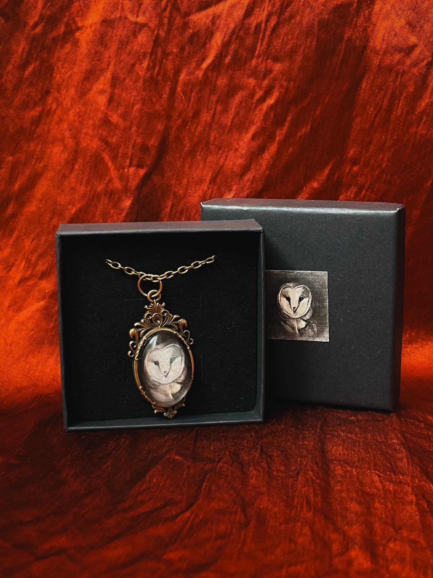 Colgante vintage con ilustración