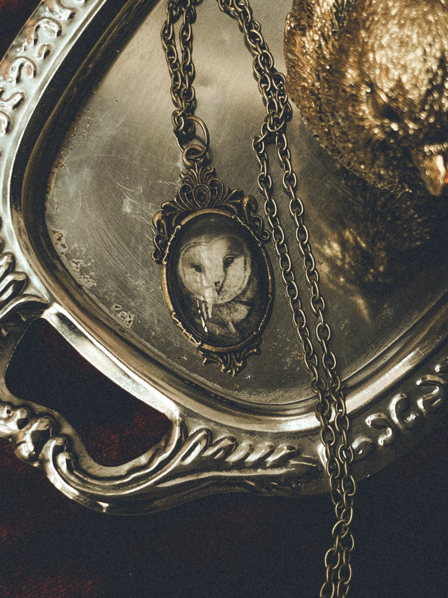 Colgante vintage con ilustración