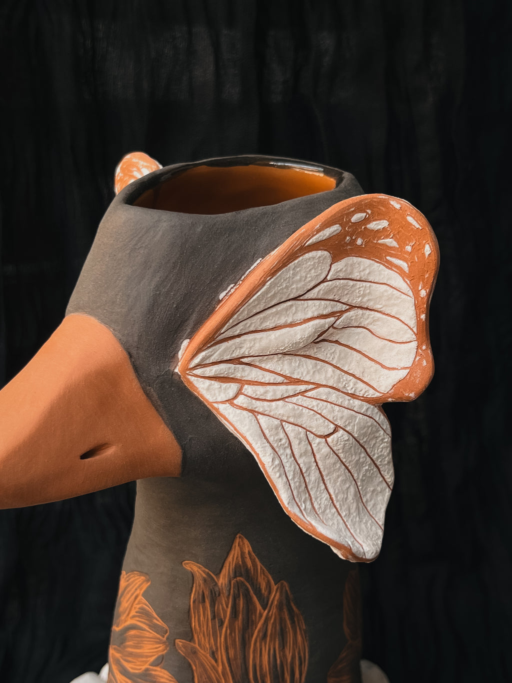 Butterfly Effect Duck Vase