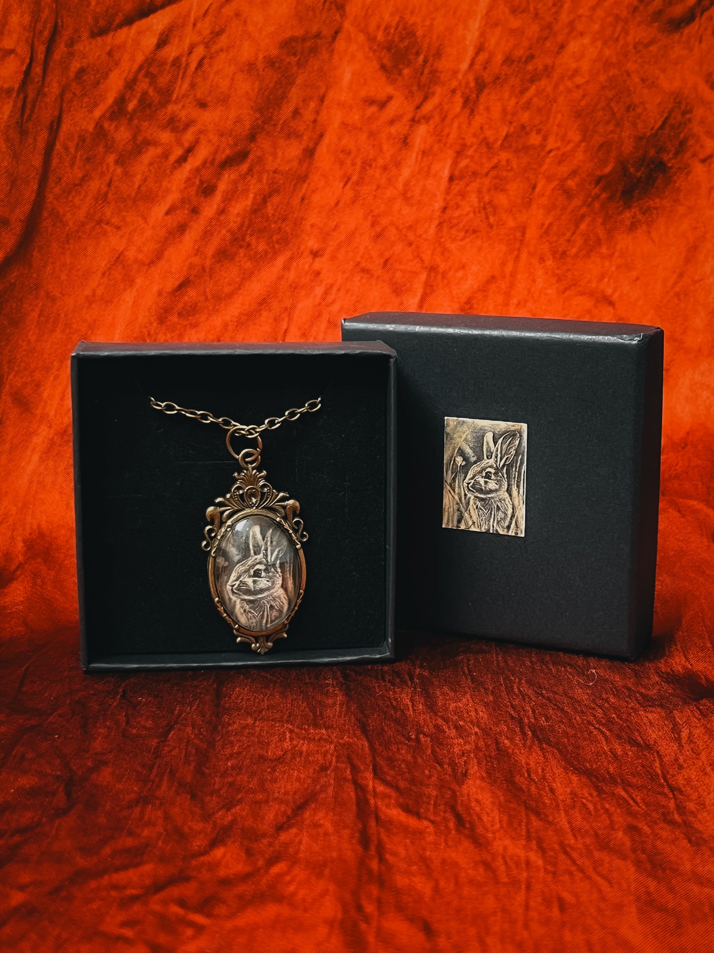 Colgante vintage con ilustración