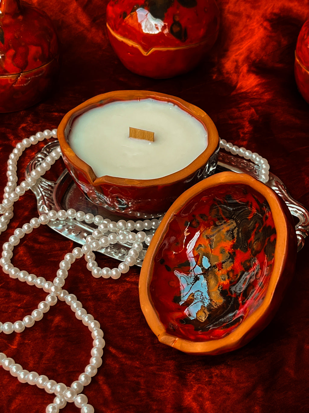 Persephone Pomegranate Soy Candle