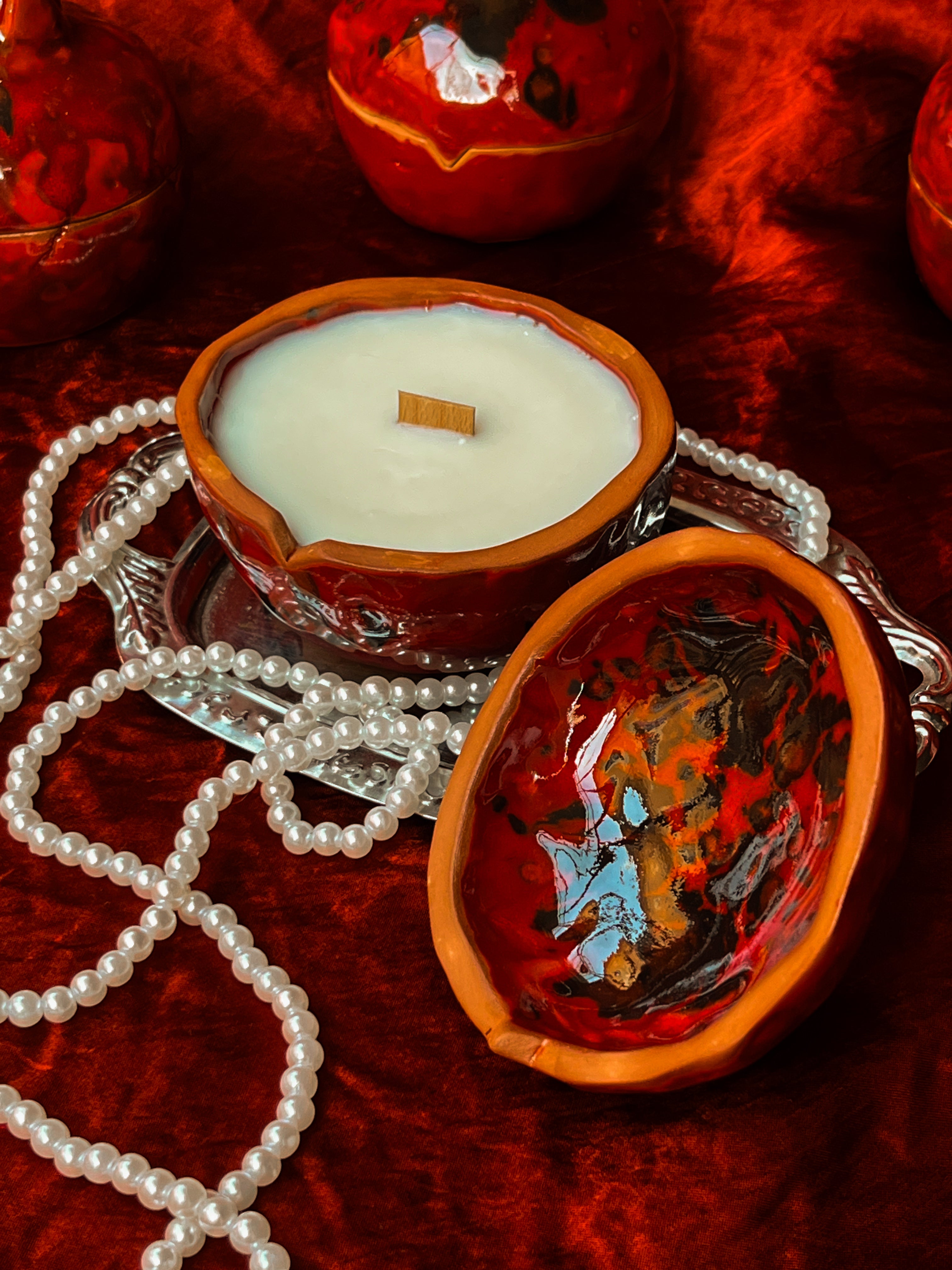 Persephone Pomegranate Soy Candle