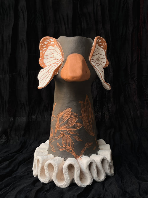 Butterfly Effect Duck Vase