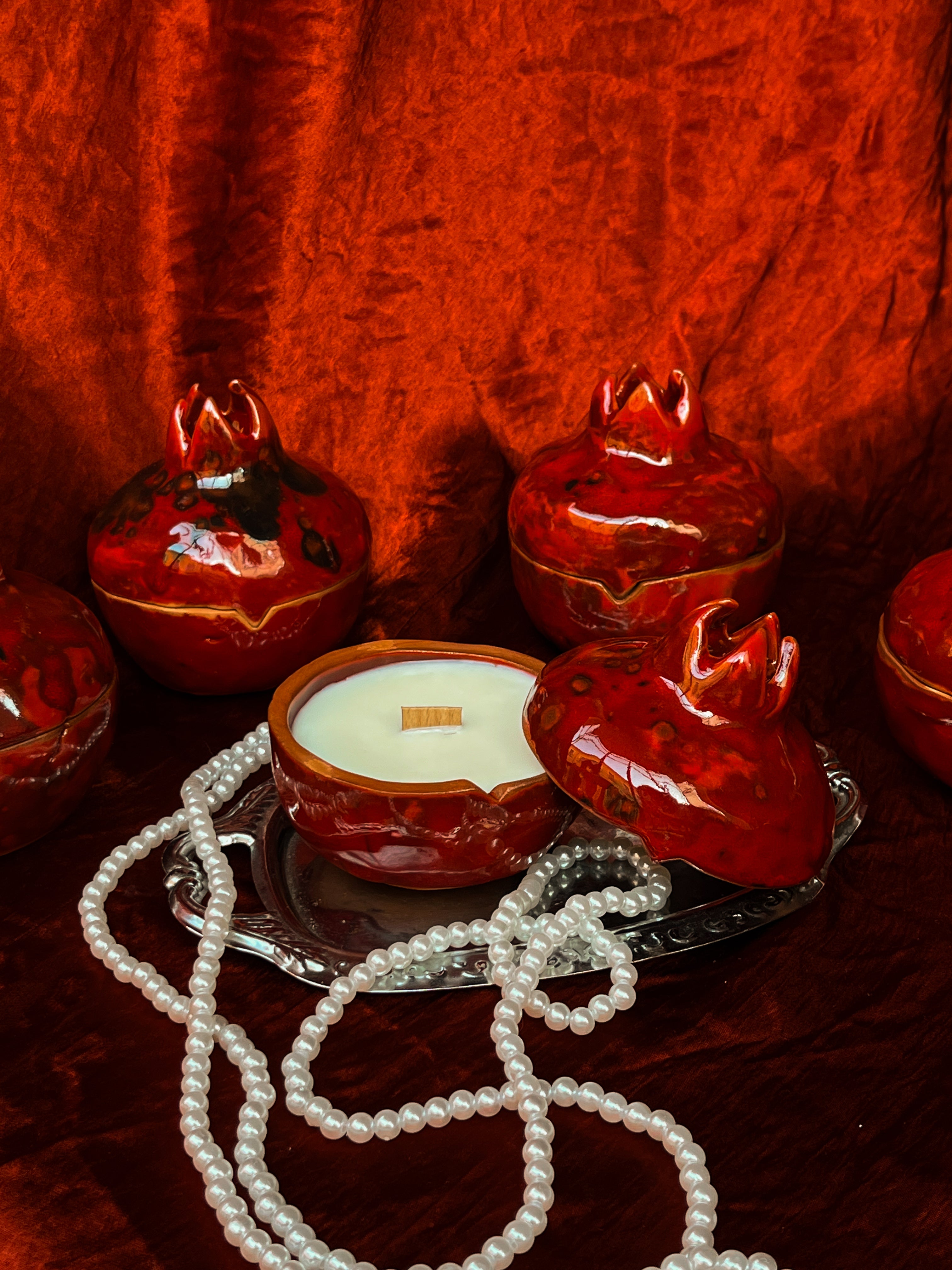 Persephone Pomegranate Soy Candle