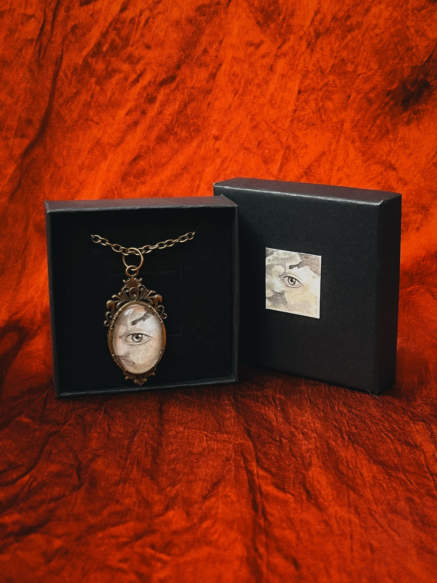 Colgante vintage con ilustración