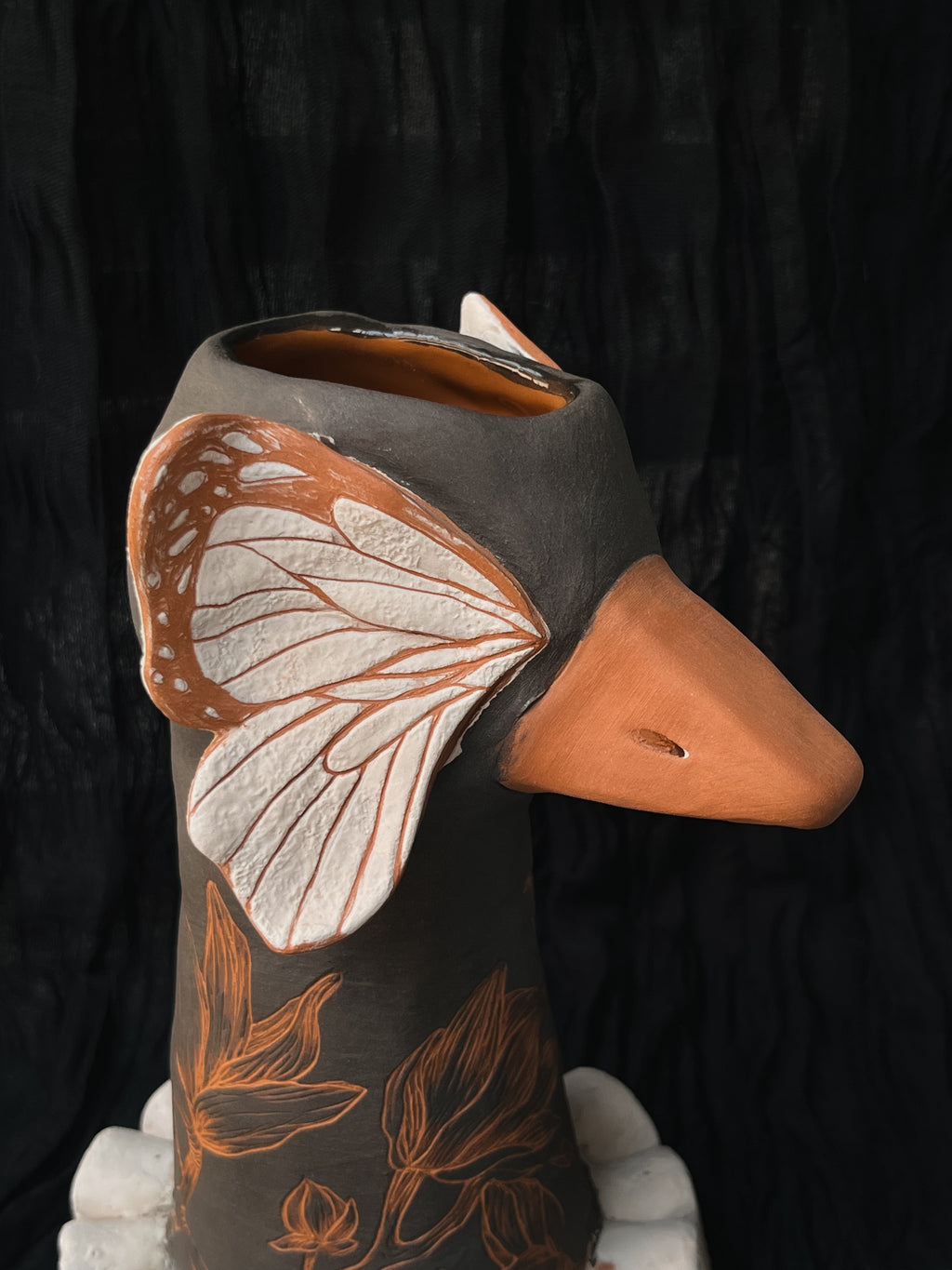 Butterfly Effect Duck Vase