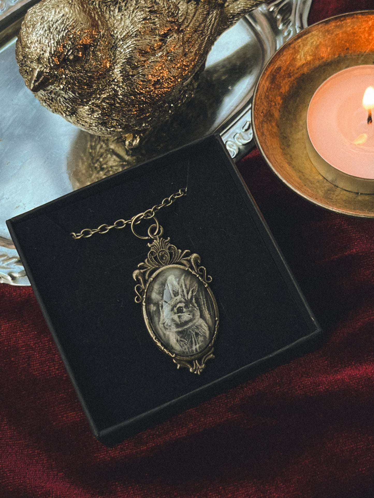 Colgante vintage con ilustración